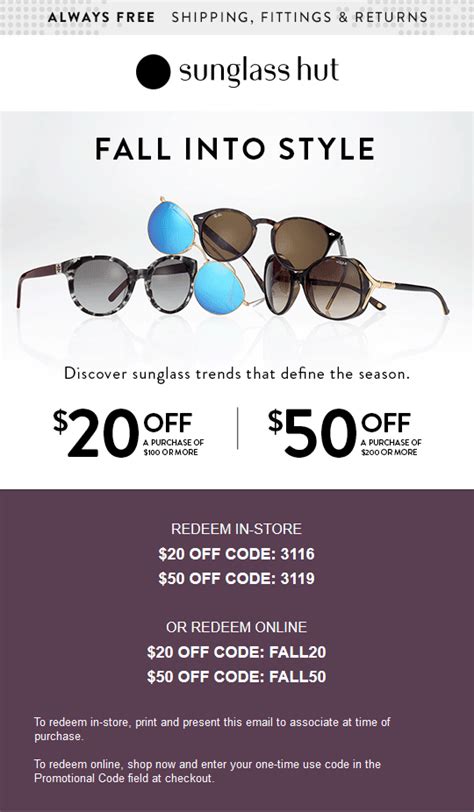 Sunglass Hut Discount Code .